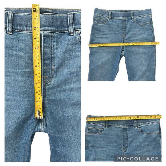 Spanx SpanxShape EveryWear Flare Jeans Size XL Pull On Shaping Indigo Blue - Picture 10 of 12